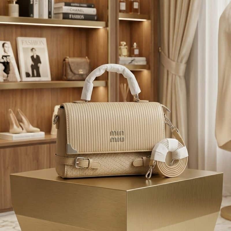 Min Leather Sling Bag, Premium Leather Crossbody