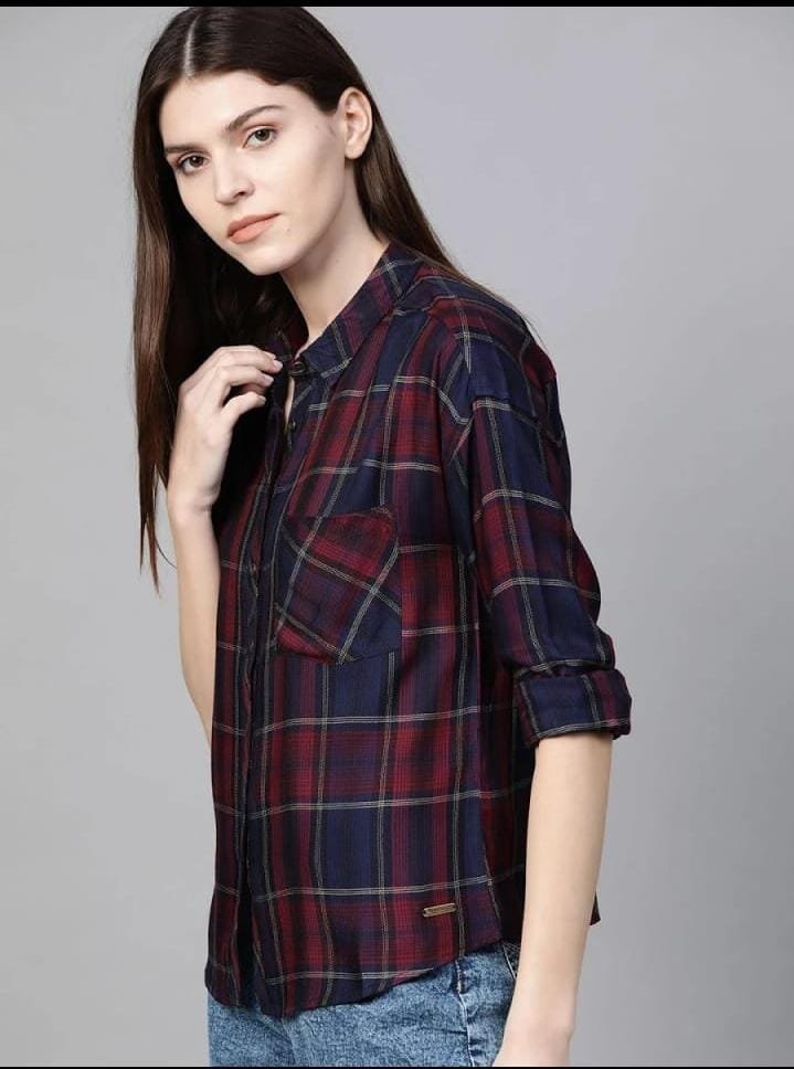 Women’s Checkered Casual Shirt