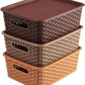 VR Pack of 3 Plastic Grocery Containers