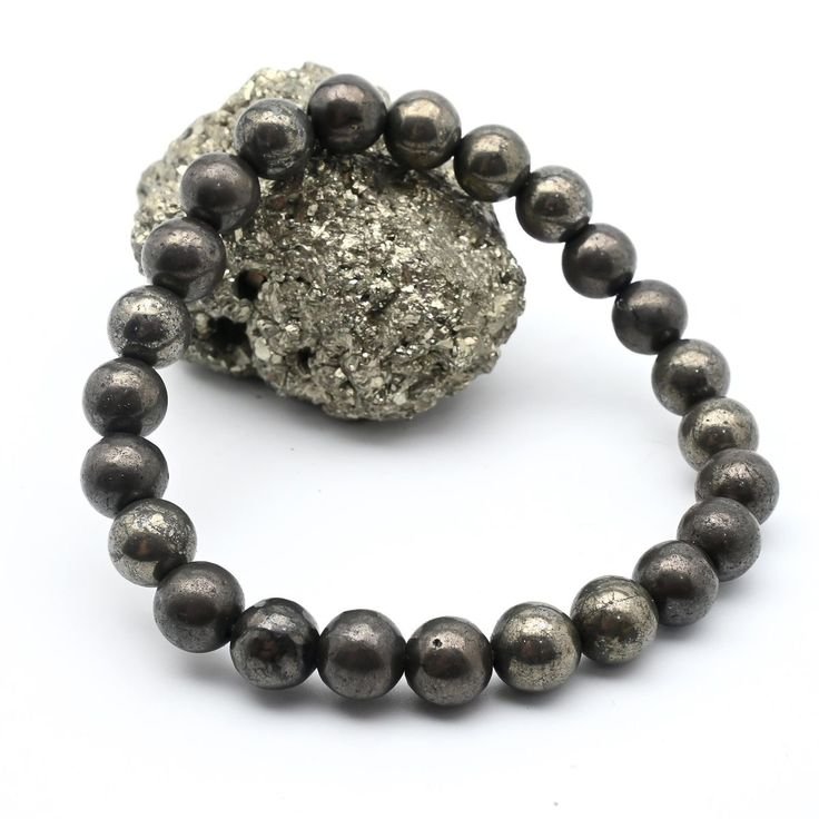 Natural Pyrite Bracelet for Men & Women