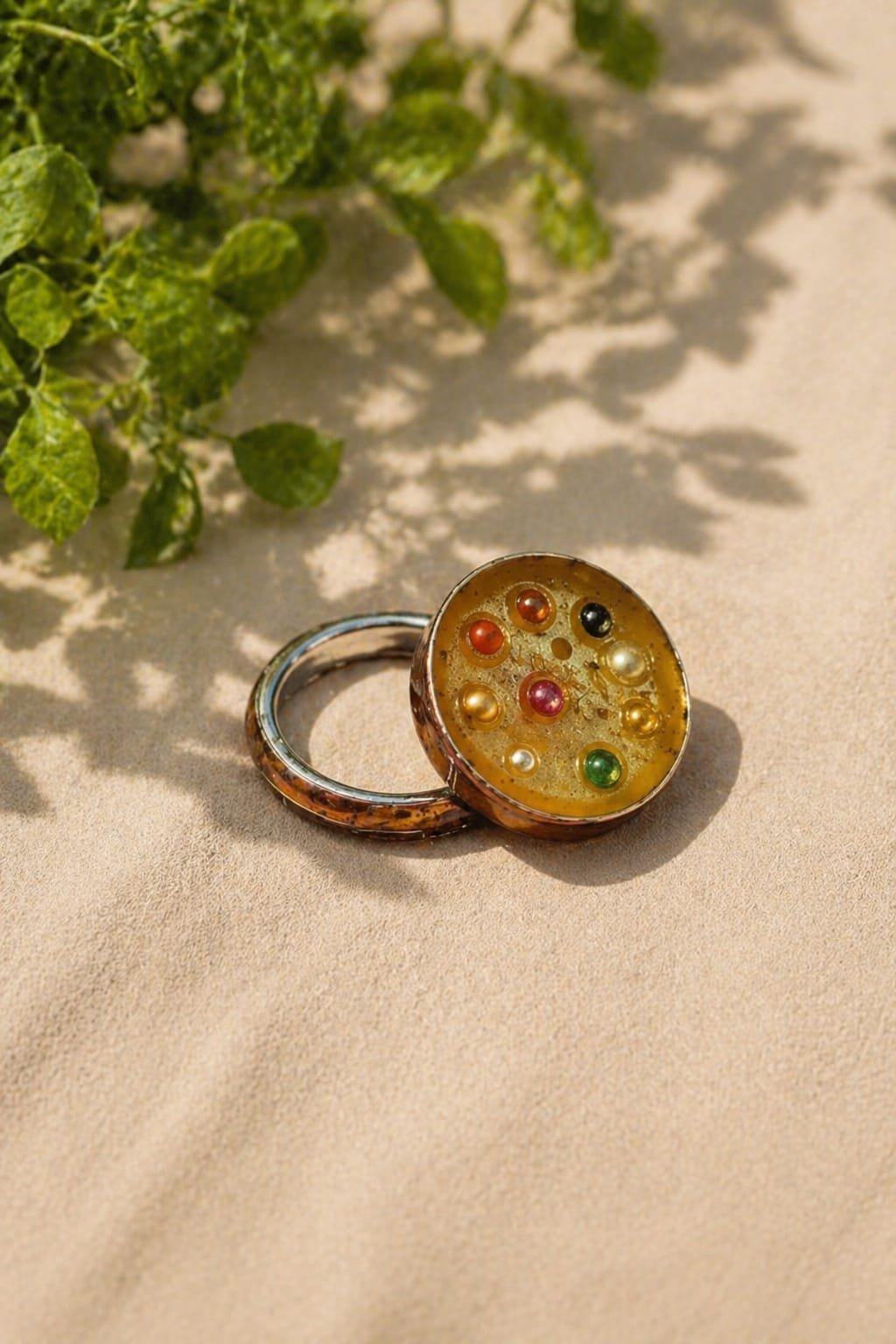 Navratna Gemstone Keychain – 9 Planet Stone